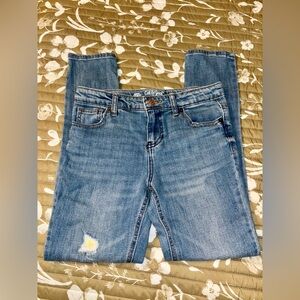 Cat & Jack Girls Skinny Jeans Size 12,‎ Lightly Distressed